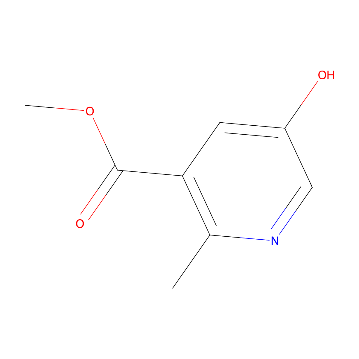Methyl 5-hydroxy-2-methylnicotinate molecular structure, CAS 1033809-45-8