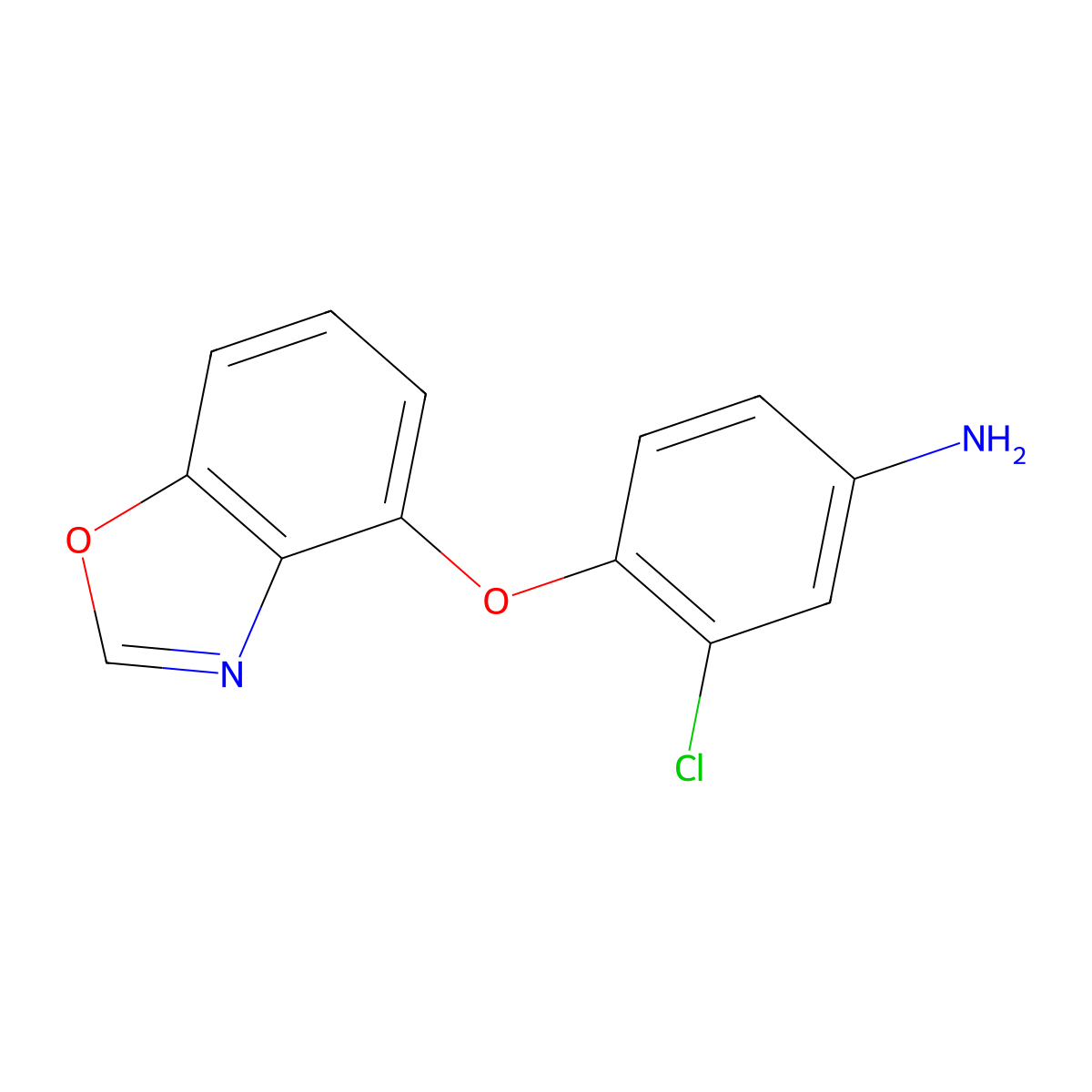 4-(Benzo[d]oxazol-4-yloxy)-3-chloroaniline molecular structure, CAS 1033810-11-5