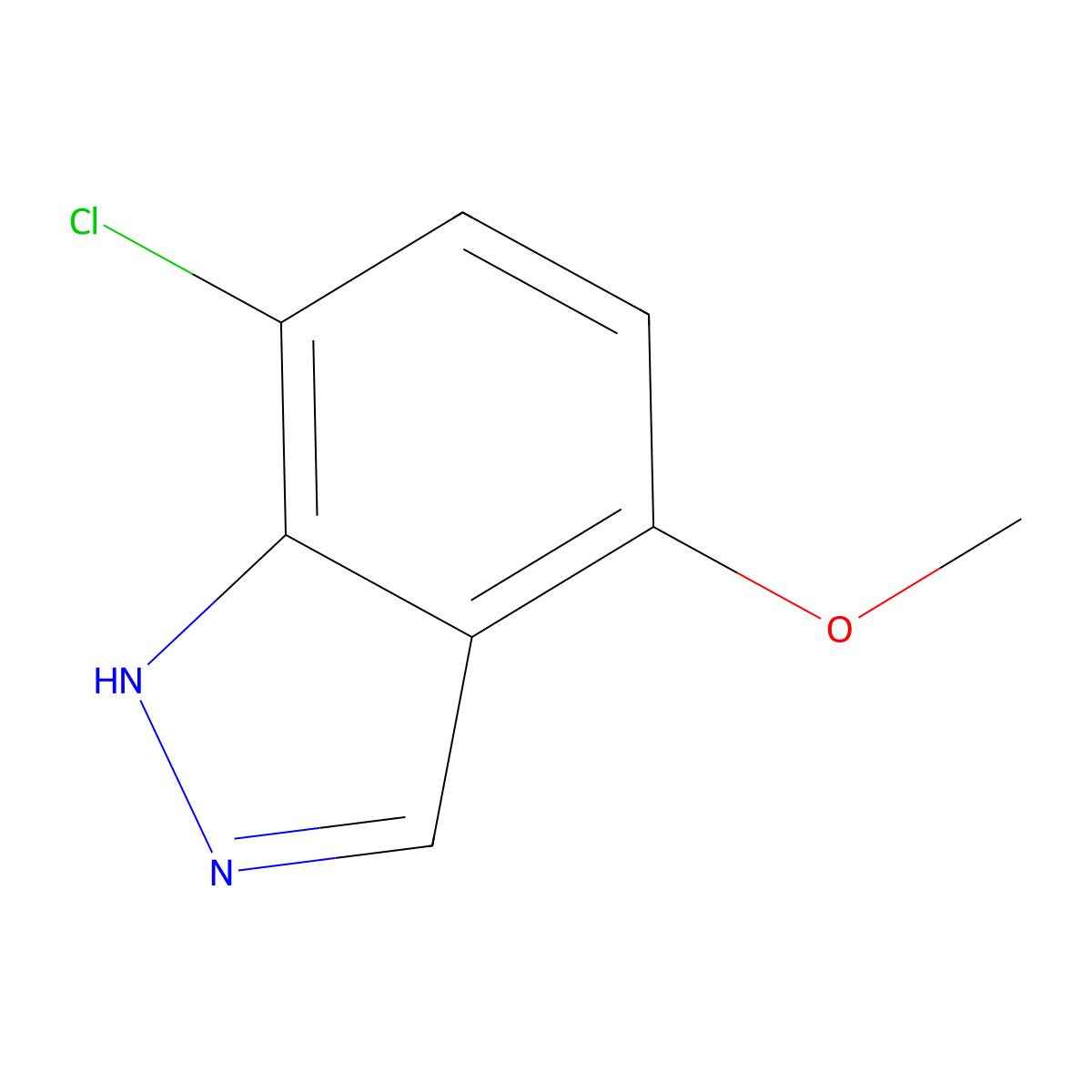 7-Chloro-4-methoxyazaindole molecular structure, CAS 1033810-99-9