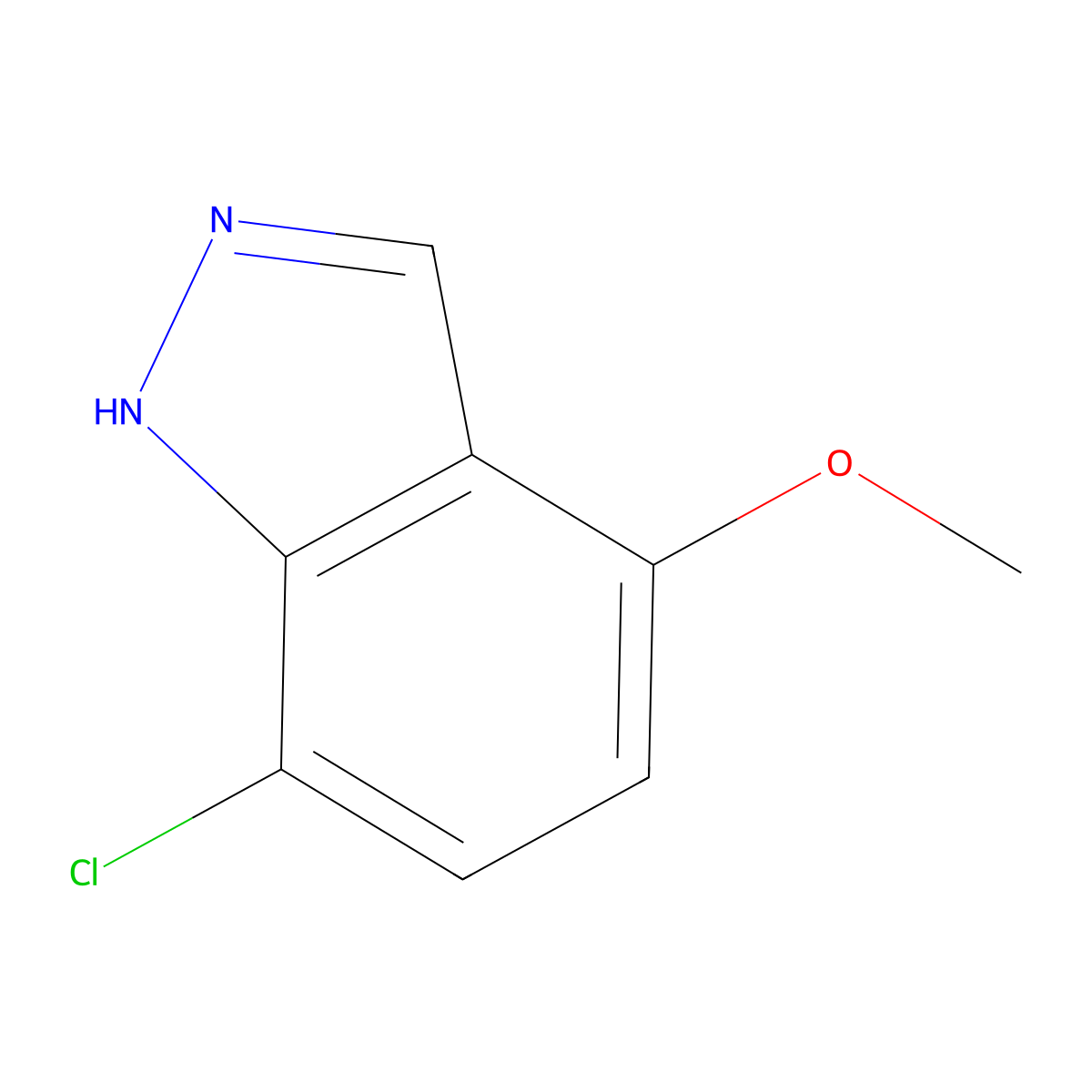 7-Chloro-4-methoxyazaindole molecular structure, CAS 1033810-99-9