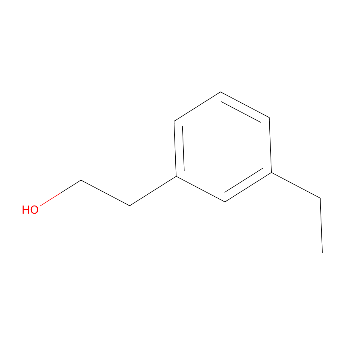 3-Ethylphenethyl alcohol molecular structure, CAS 103386-83-0