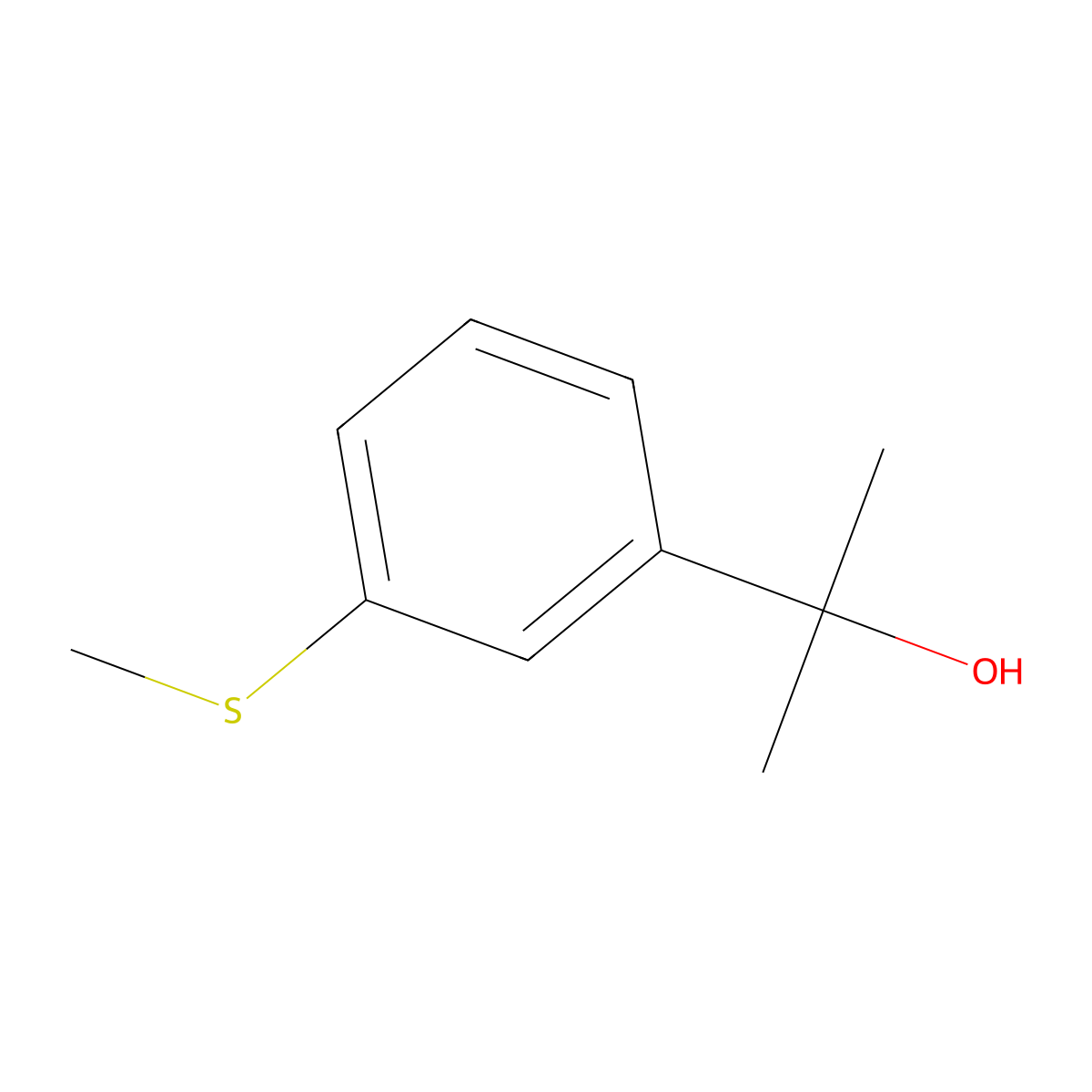2-[3-(Methylthio)phenyl]-2-propanol molecular structure, CAS 103386-87-4