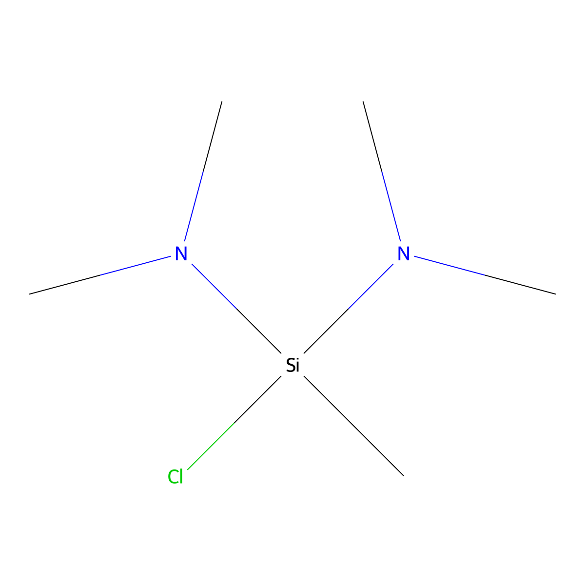 Silanediamine, 1-chloro-N,N,N',N',1-pentamethyl- molecular structure, CAS 10339-02-3