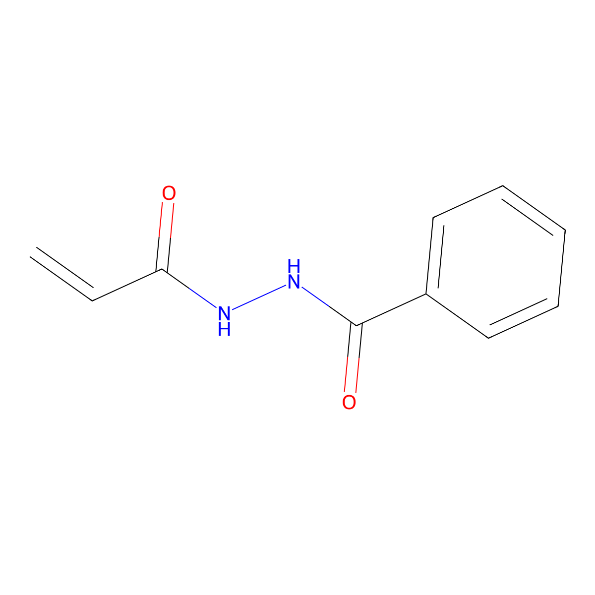 N'-(prop-2-enoyl)benzohydrazide molecular structure, CAS 10339-47-6