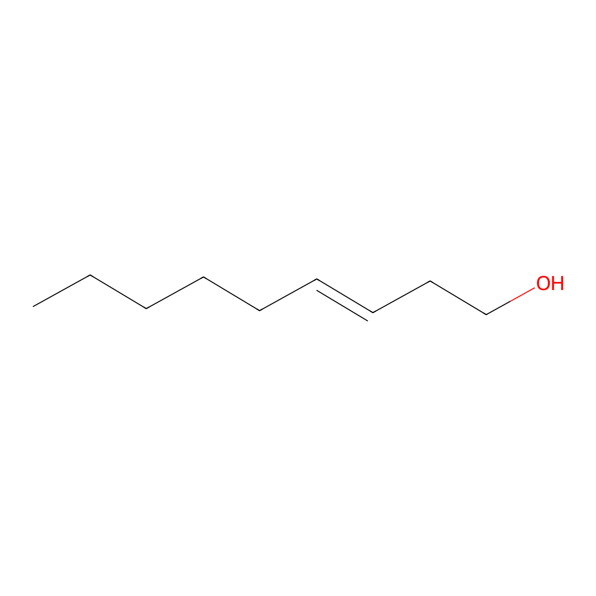 3-Nonen-1-ol, (3E)- molecular structure, CAS 10339-61-4