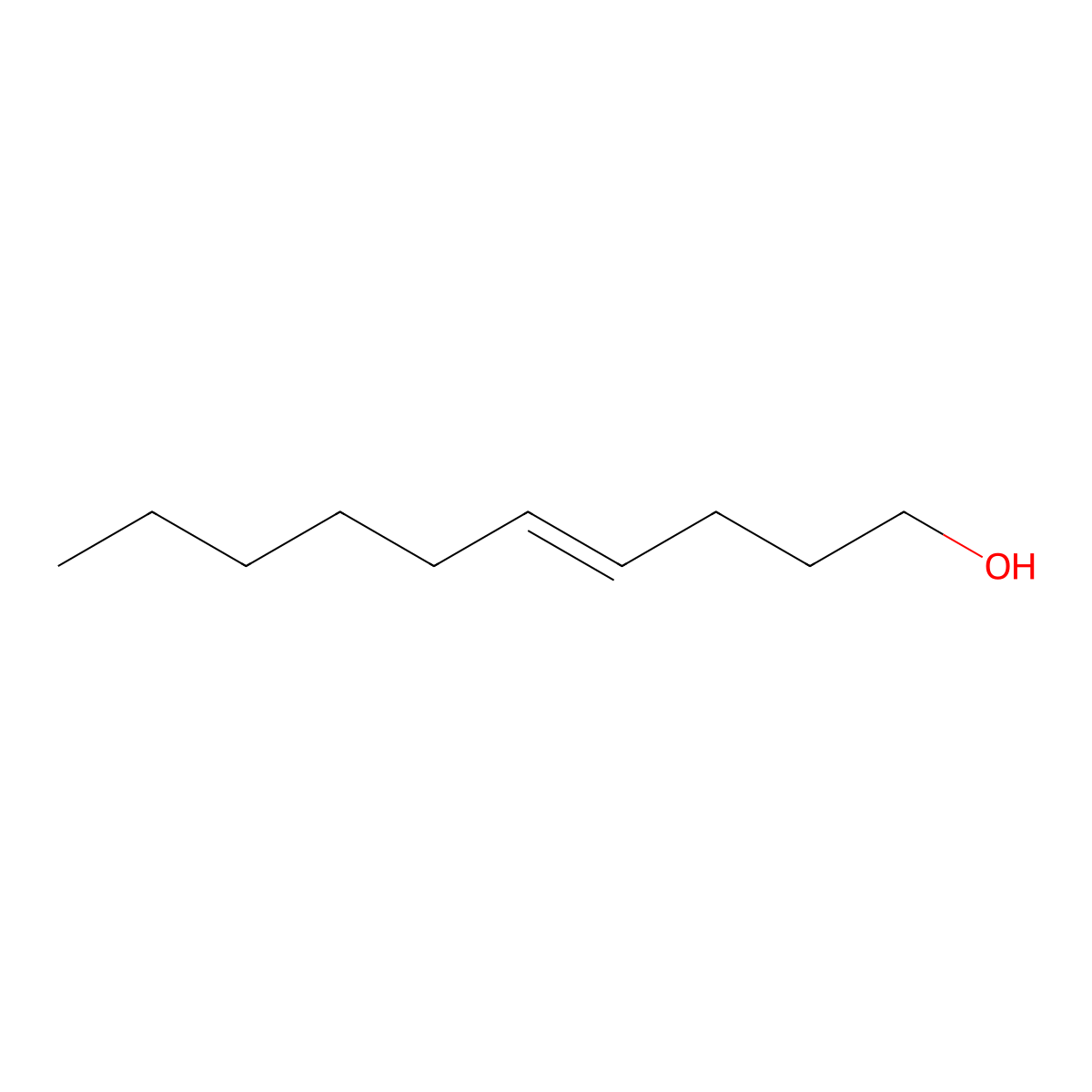Dec-4-en-1-ol molecular structure, CAS 10339-62-5