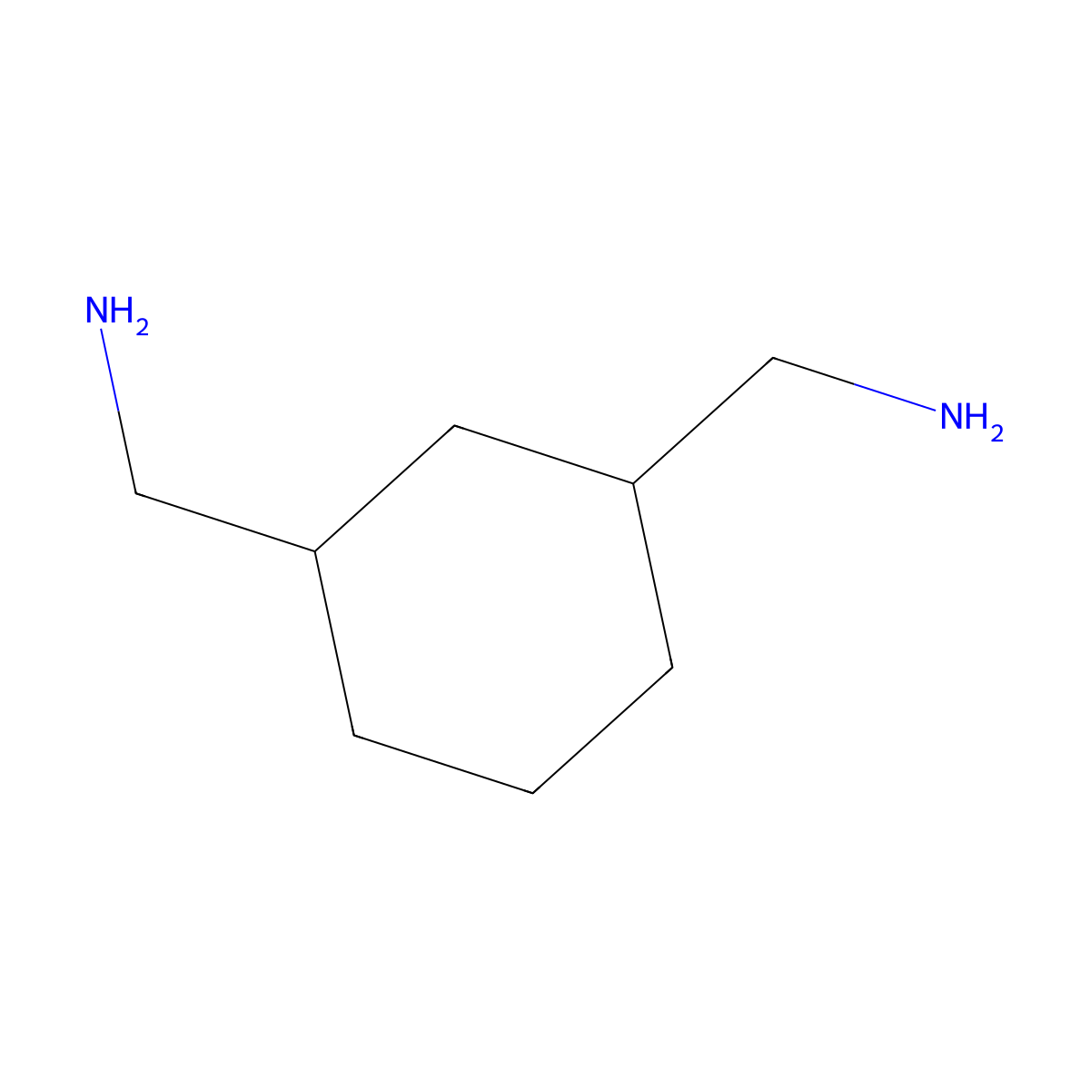 trans-Cyclohexane-1,3-diyldimethanamine molecular structure, CAS 10339-97-6