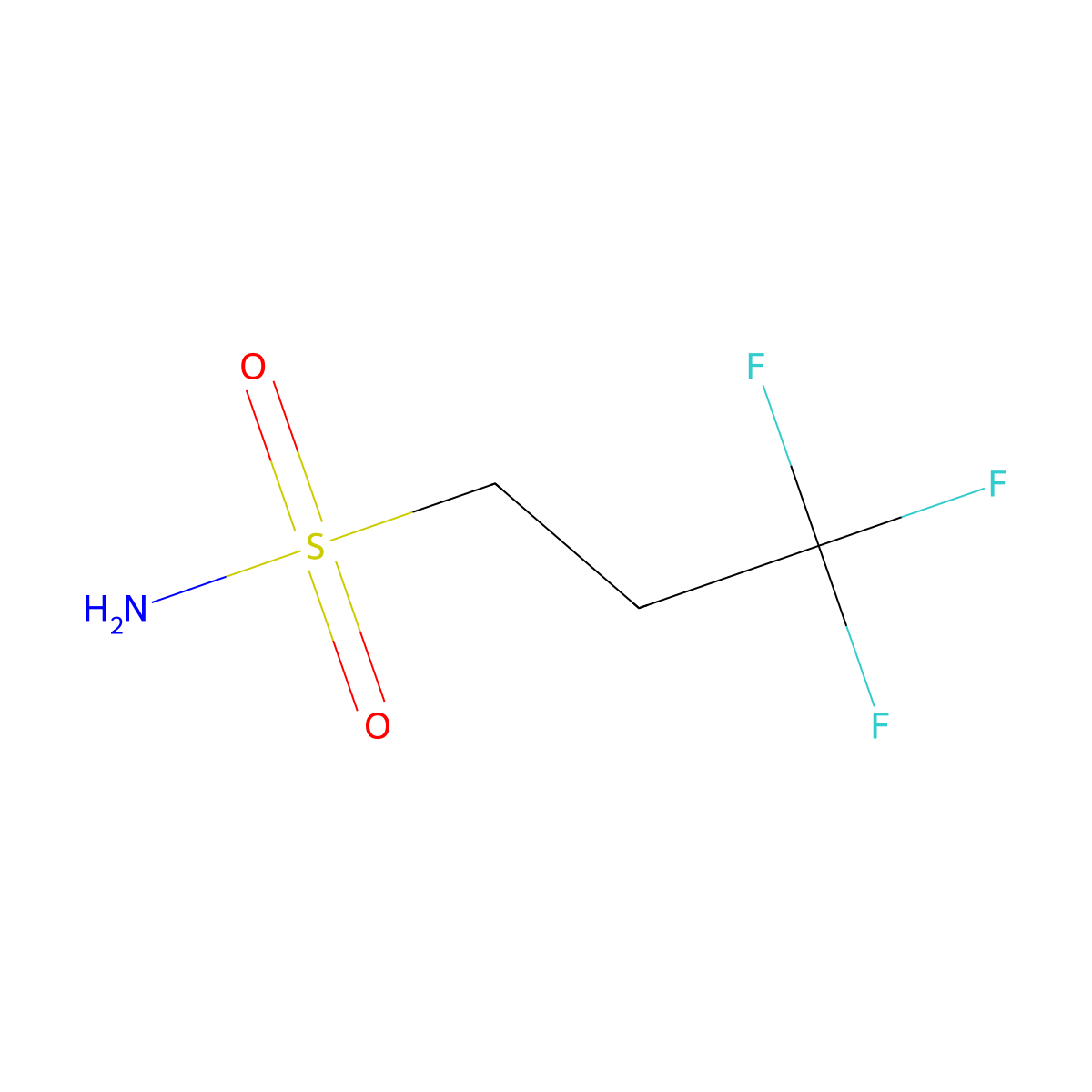 3,3,3-Trifluoropropane-1-sulfonamide molecular structure, CAS 1033906-44-3