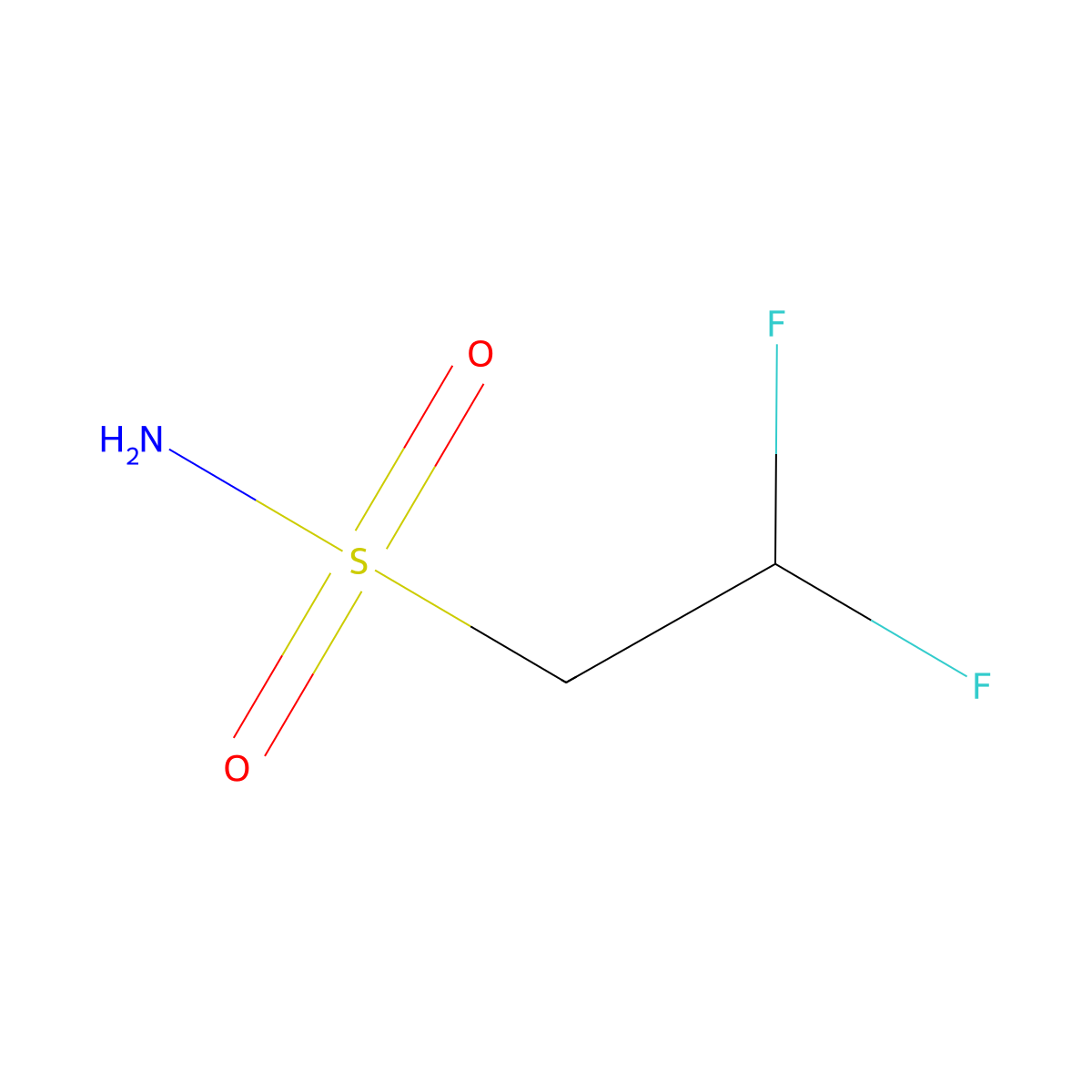 2,2-Difluoroethane-1-sulfonamide molecular structure, CAS 1033906-56-7