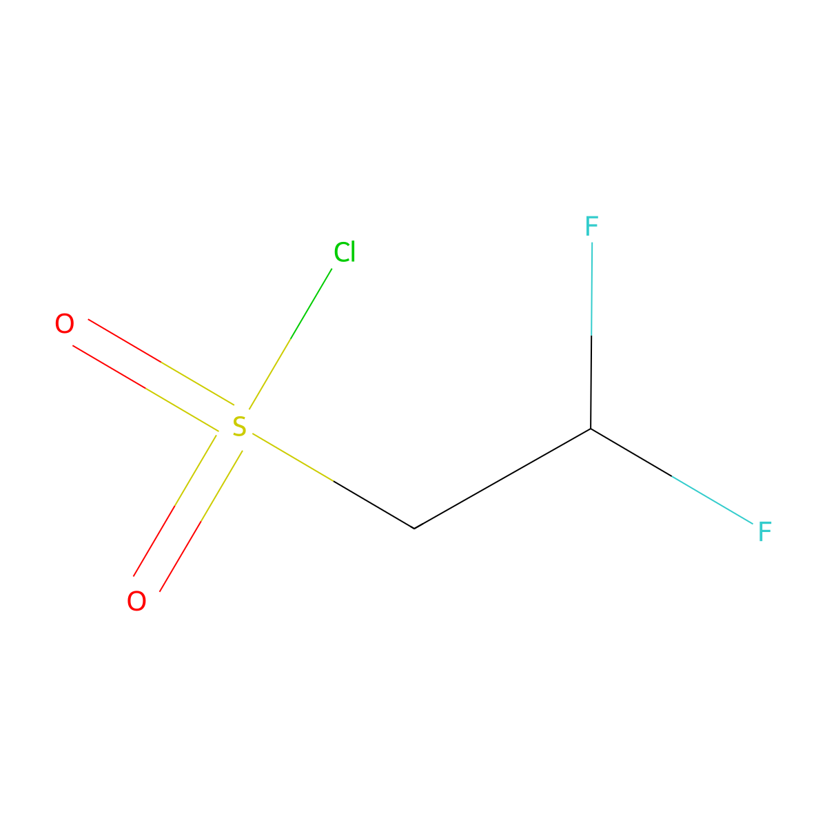 2,2-Difluoroethanesulfonyl chloride molecular structure, CAS 1033906-60-3