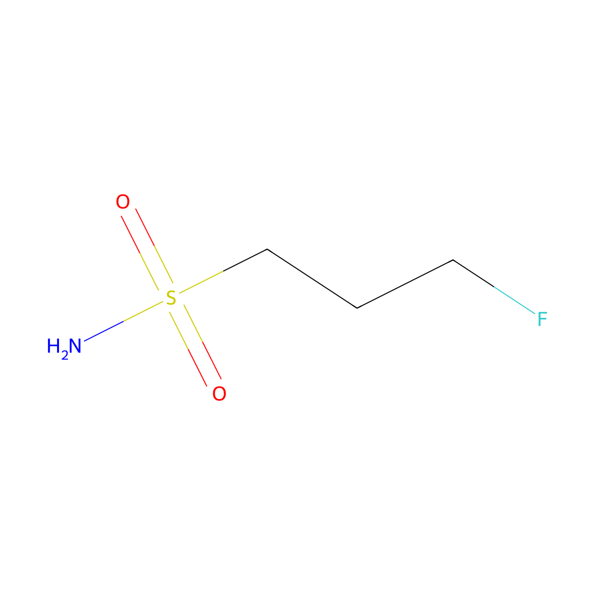 3-Fluoro-1-propanesulfonamide molecular structure, CAS 1033906-62-5