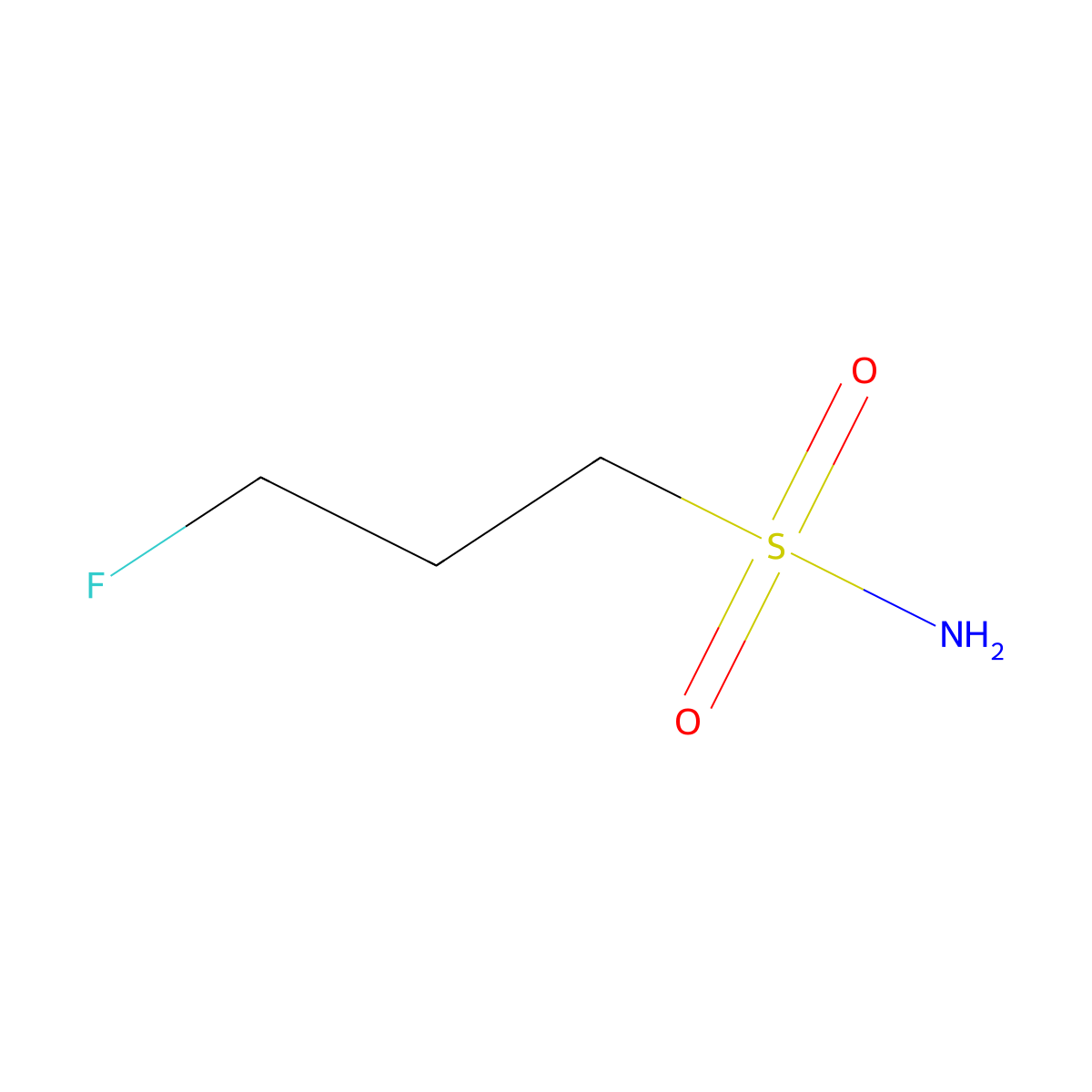 3-Fluoro-1-propanesulfonamide molecular structure, CAS 1033906-62-5