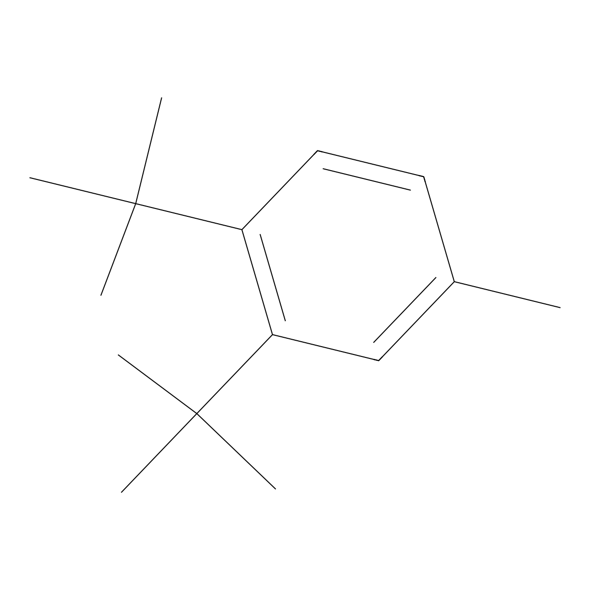 1,2-Di-tert-butyl-4-methylbenzene molecular structure, CAS 103391-77-1