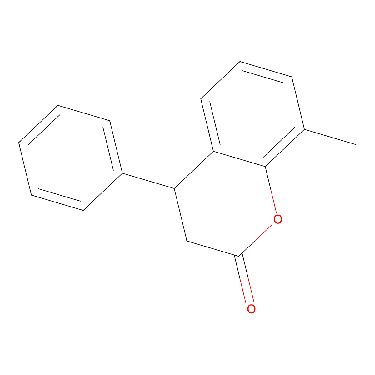 8-Methyl-4-phenyl-3,4-dihydrochromen-2-one molecular structure, CAS 103391-81-7