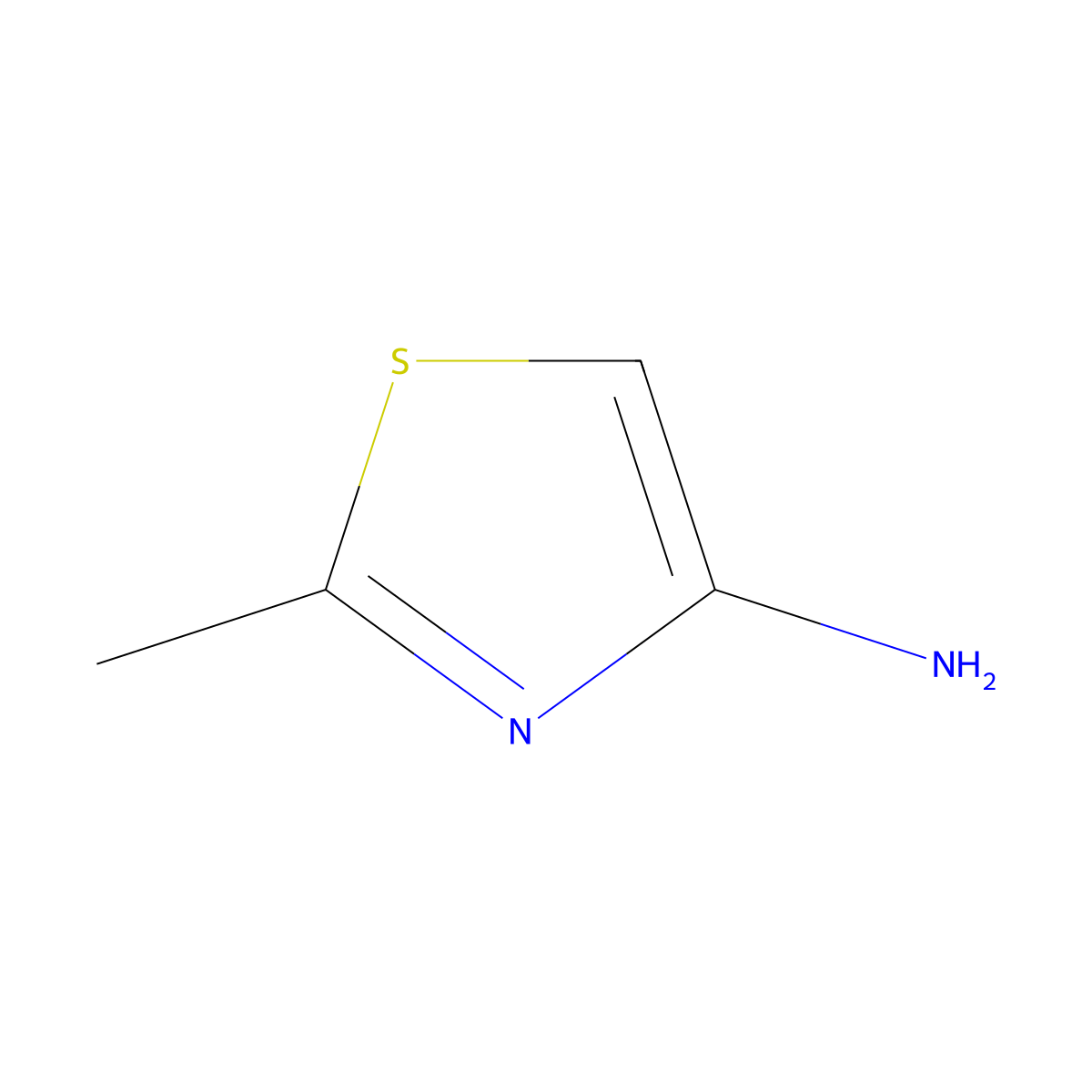 2-Methyl-1,3-thiazol-4-amine molecular structure, CAS 103392-01-4