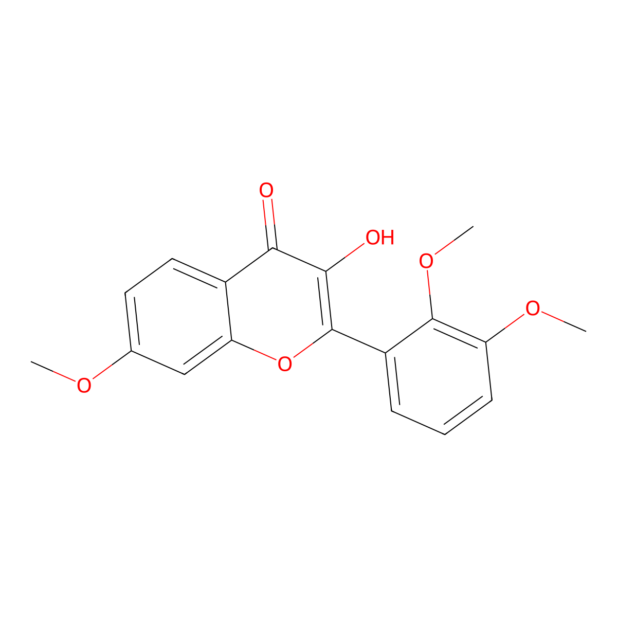 3-Hydroxy-7,2',3'-trimethoxyflavone molecular structure, CAS 103393-12-0