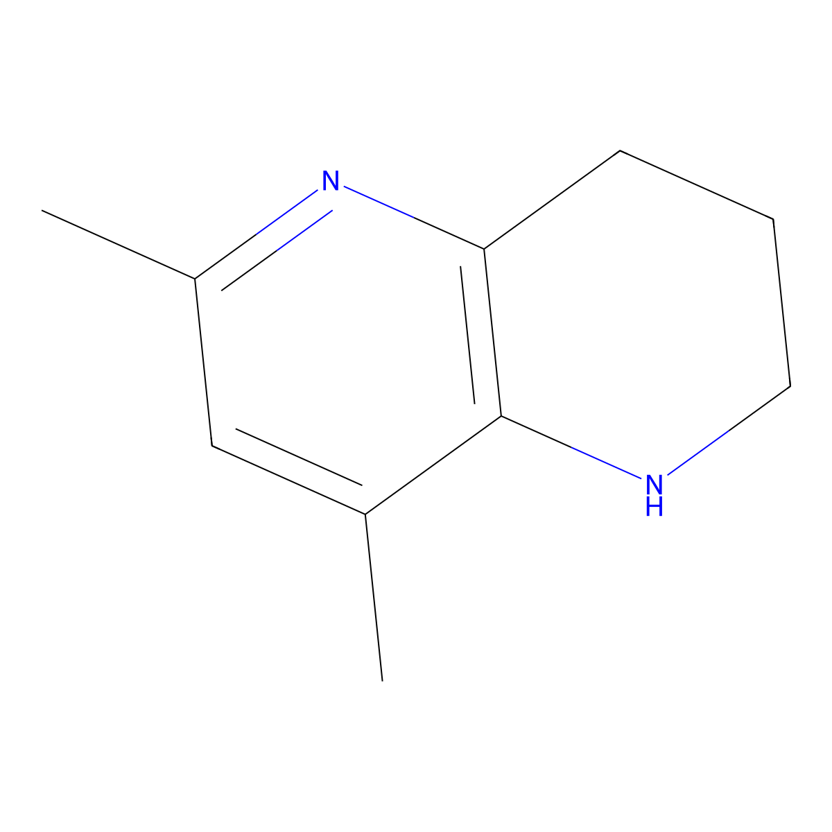 6,8-Dimethyl-1,2,3,4-tetrahydro-1,5-naphthyridine molecular structure, CAS 103394-65-6