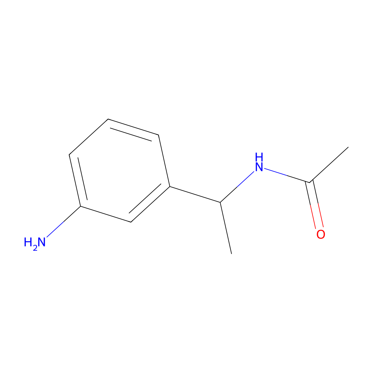 N-[1-(3-Aminophenyl)ethyl]acetamide molecular structure, CAS 103394-66-7