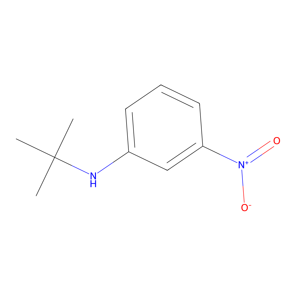 N-tert-Butyl-3-nitroaniline molecular structure, CAS 103394-70-3