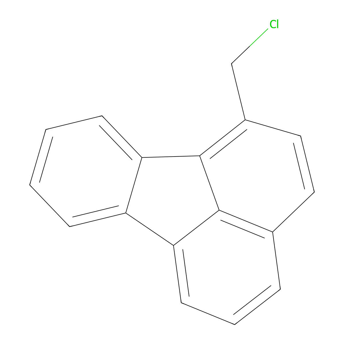 1-Chloromethylfluoranthene molecular structure, CAS 103395-25-1