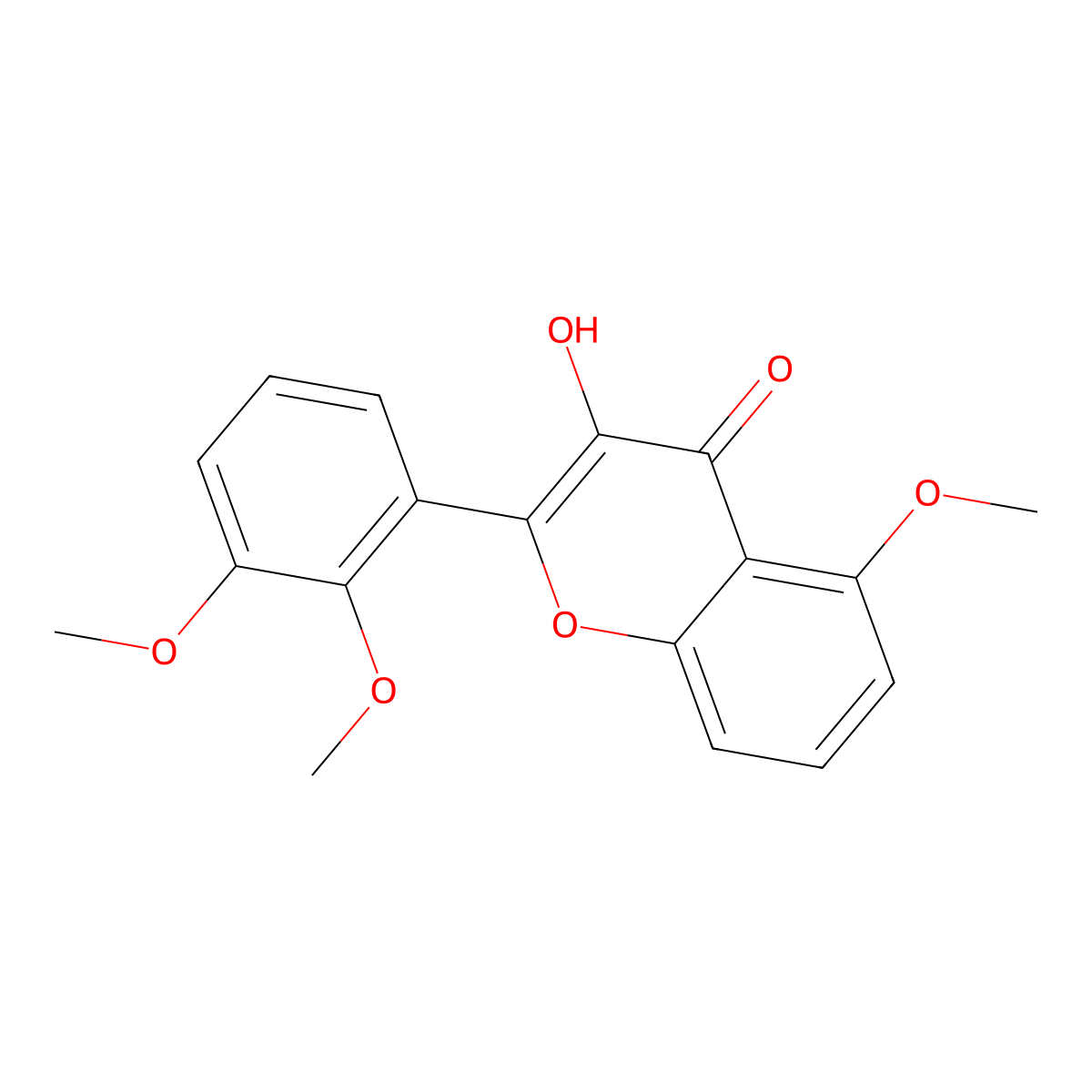 3-Hydroxy-5,2',3'-trimethoxyflavone molecular structure, CAS 103395-50-2