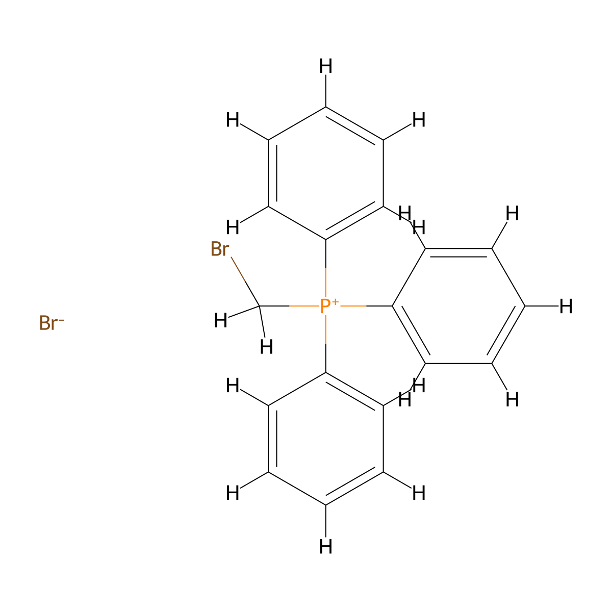 Phosphonium, (bromomethyl)triphenyl-, bromide (1:1) molecular structure, CAS 1034-49-7