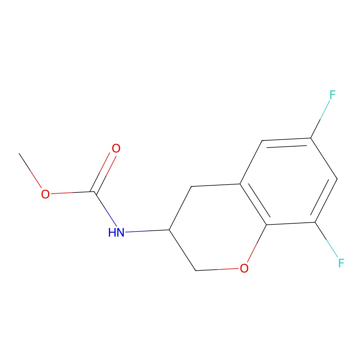 methyl N-(6,8-difluorochroman-3-yl)carbamate molecular structure, CAS 1034001-35-8