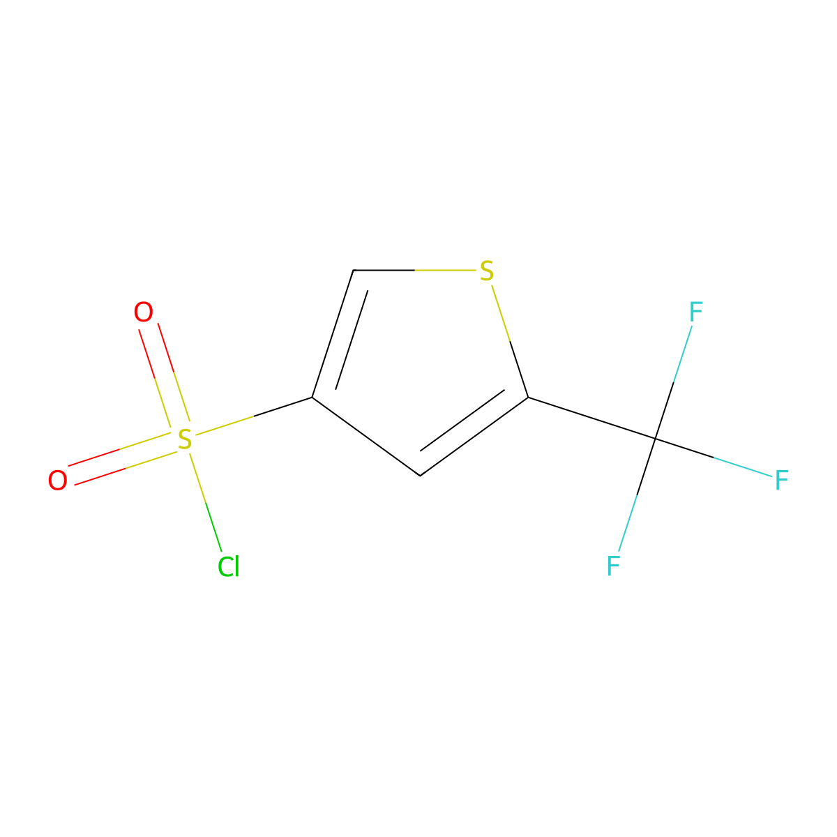 5-(Trifluoromethyl)thiophene-3-sulfonyl chloride molecular structure, CAS 1034047-33-0