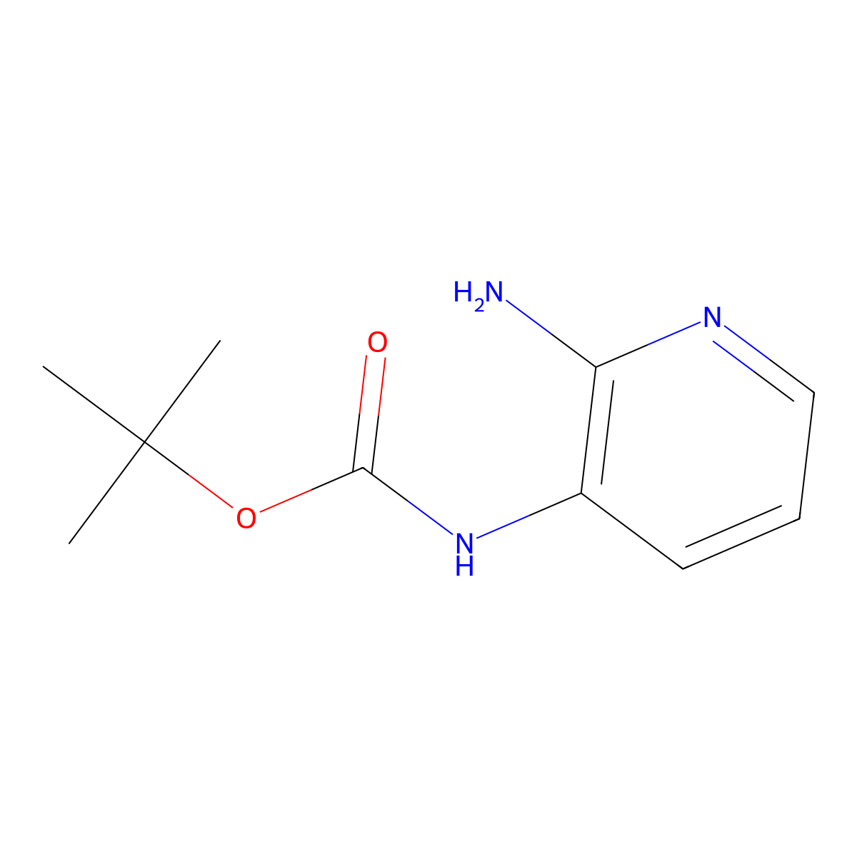 tert-Butyl (2-aminopyridin-3-yl)carbamate molecular structure, CAS 103409-35-4