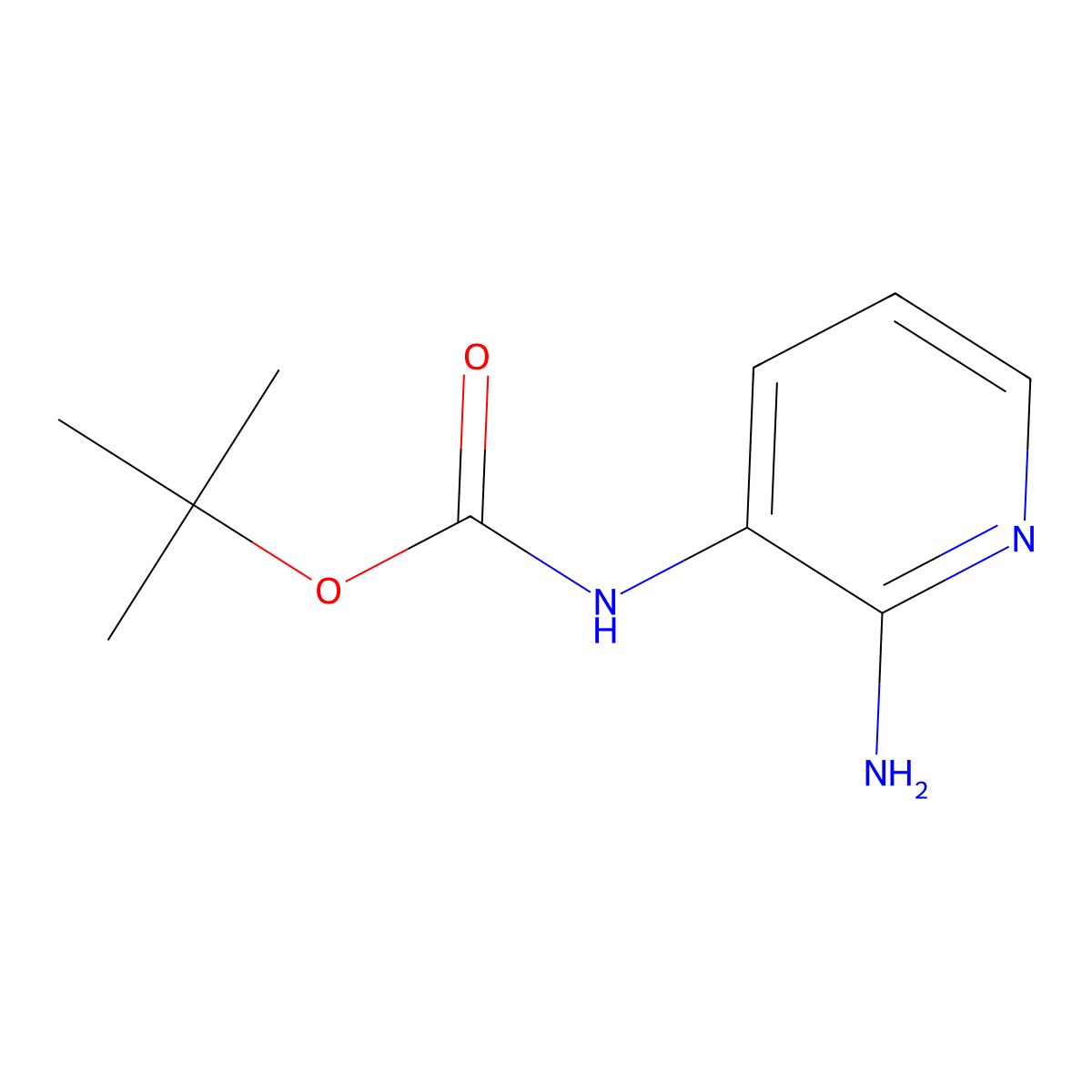 tert-Butyl (2-aminopyridin-3-yl)carbamate molecular structure, CAS 103409-35-4