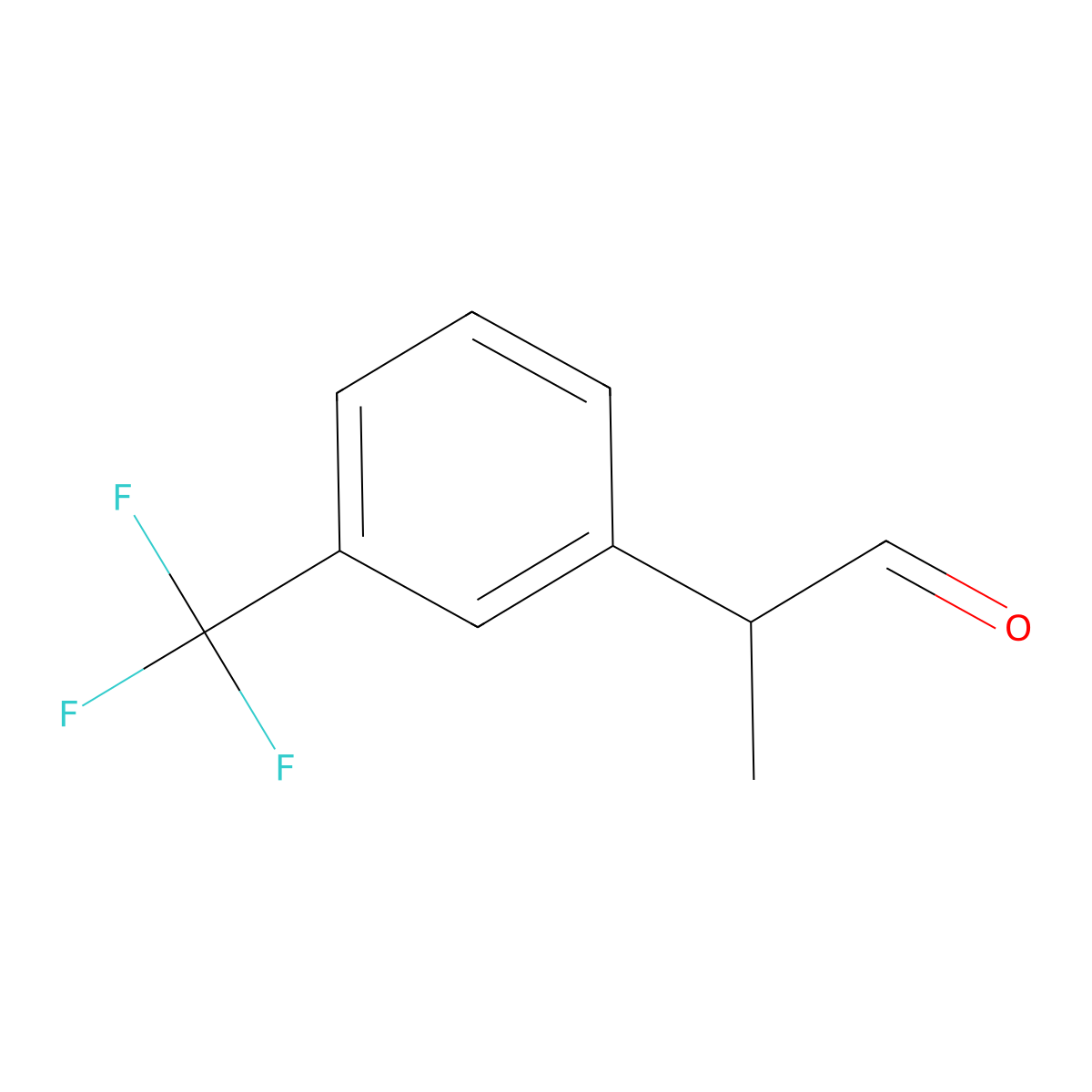 2-[3-(Trifluoromethyl)phenyl]propanal molecular structure, CAS 1034094-54-6