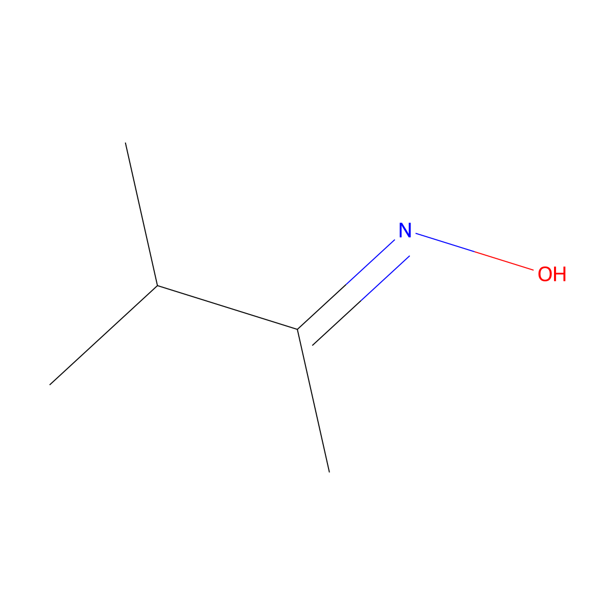 N-(3-methylbutan-2-ylidene)hydroxylamine molecular structure, CAS 10341-62-5
