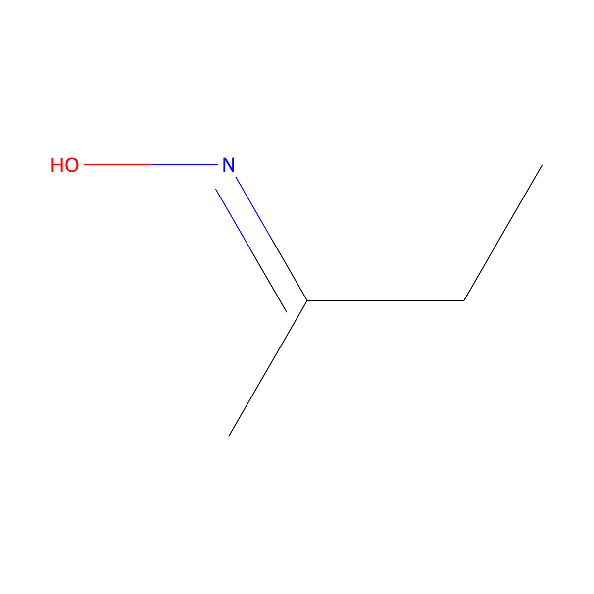 2-Butanone oxime, (E)- molecular structure, CAS 10341-63-6