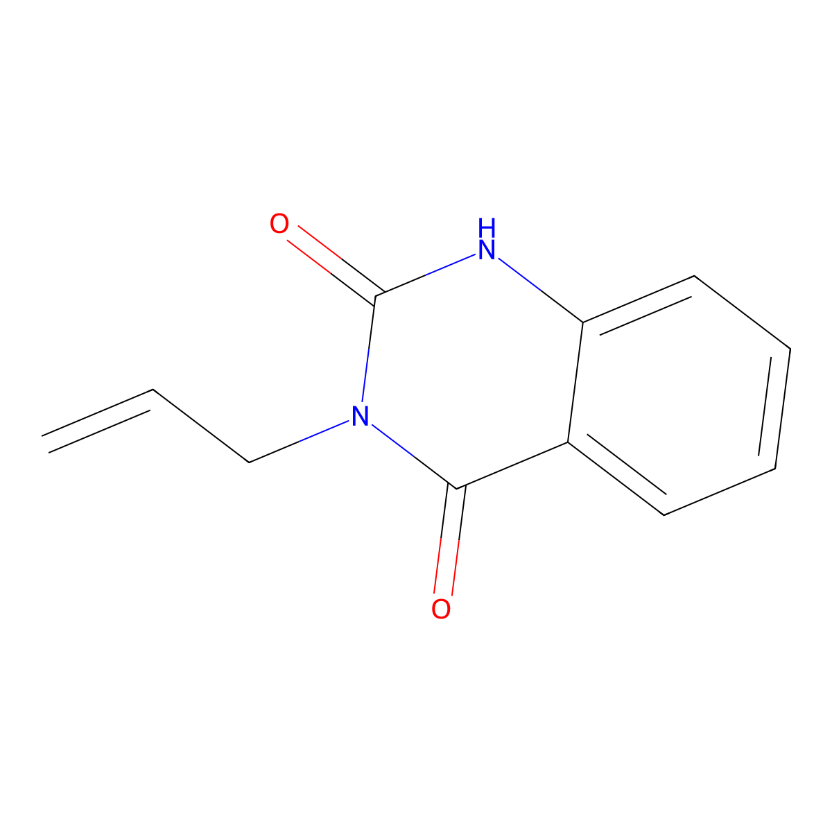 3-allyl-1H-quinazoline-2,4-dione molecular structure, CAS 10341-86-3