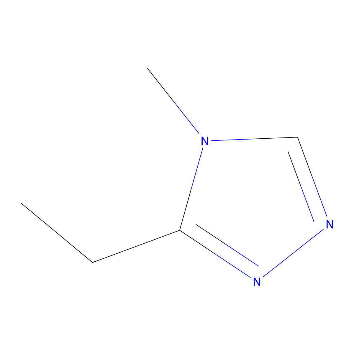 3-ethyl-4-methyl-4H-1,2,4-triazole molecular structure, CAS 1034197-72-2