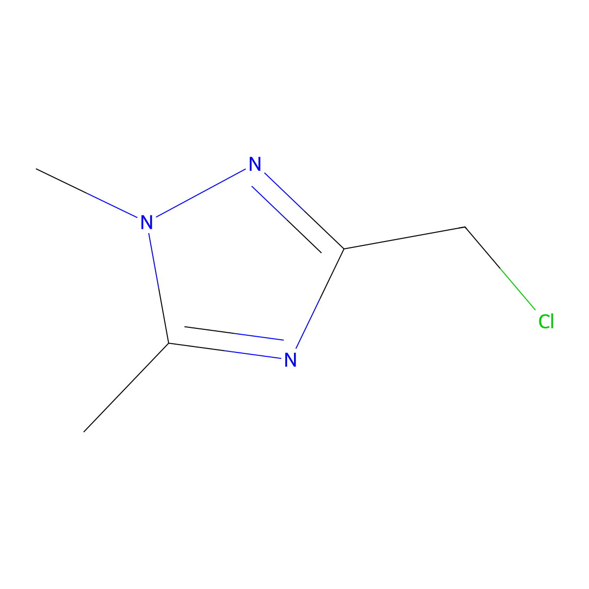 3-(Chloromethyl)-1,5-dimethyl-1H-1,2,4-triazole molecular structure, CAS 1034197-73-3