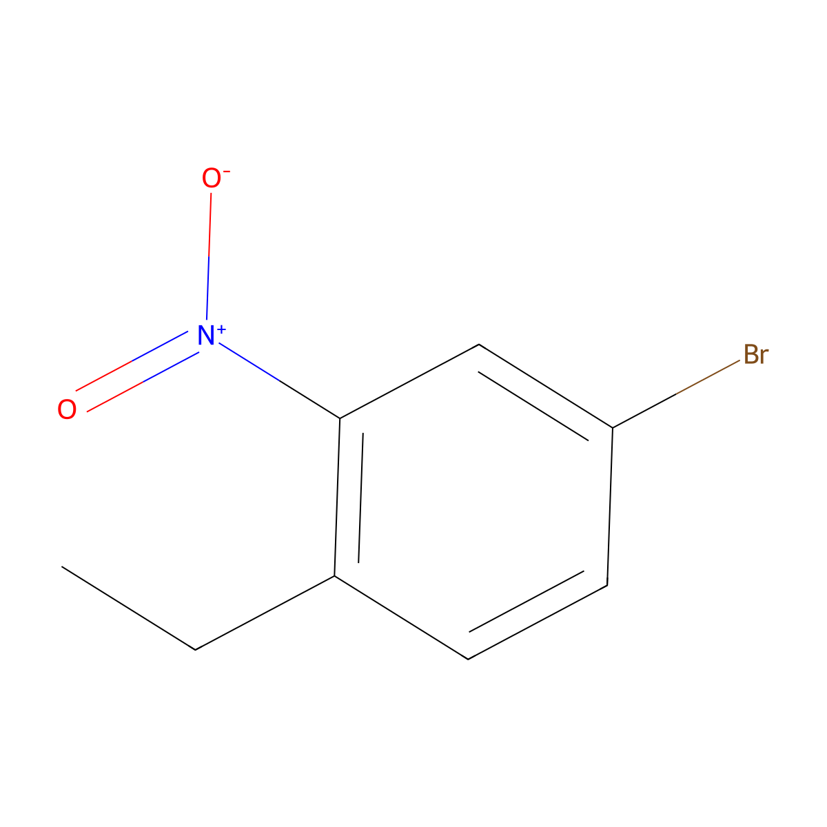 4-Bromo-1-ethyl-2-nitrobenzene molecular structure, CAS 10342-66-2