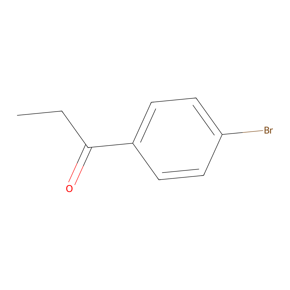 p-Bromopropiophenone molecular structure, CAS 10342-83-3