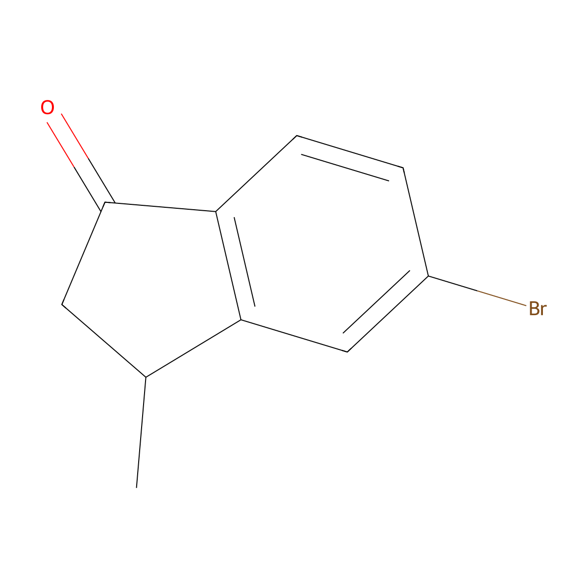 5-Bromo-3-methyl-2,3-dihydro-1h-inden-1-one molecular structure, CAS 103422-67-9