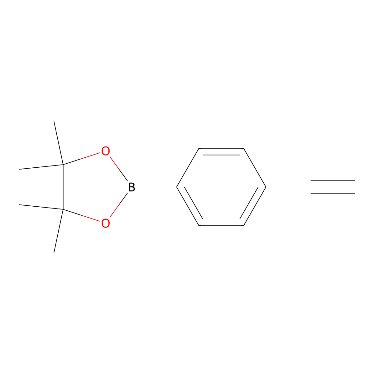 2-(4-Ethynylphenyl)-4,4,5,5-tetramethyl-1,3,2-dioxaborolane molecular structure, CAS 1034287-04-1