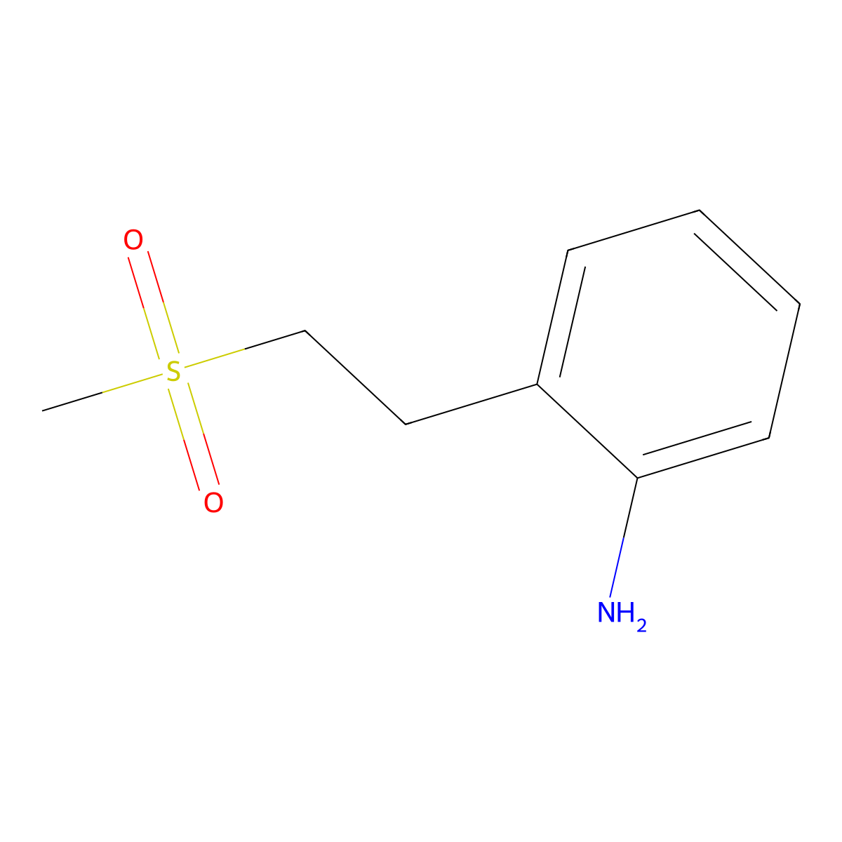 2-(2-Methanesulfonylethyl)aniline molecular structure, CAS 1034287-40-5