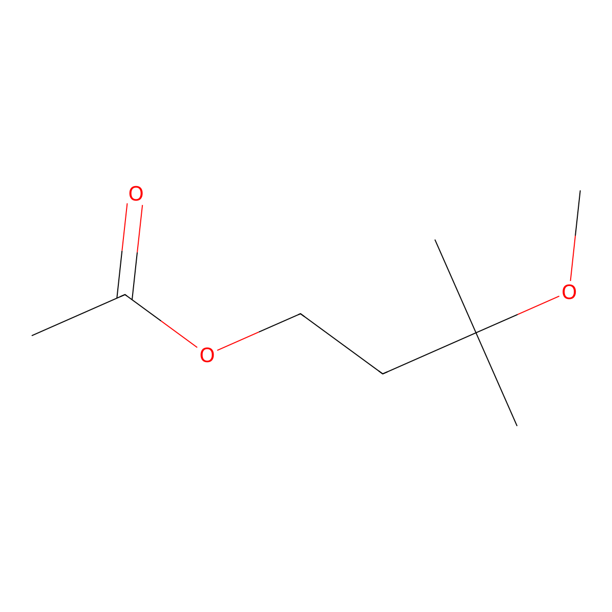 3-Methoxy-3-methylbutyl acetate molecular structure, CAS 103429-90-9
