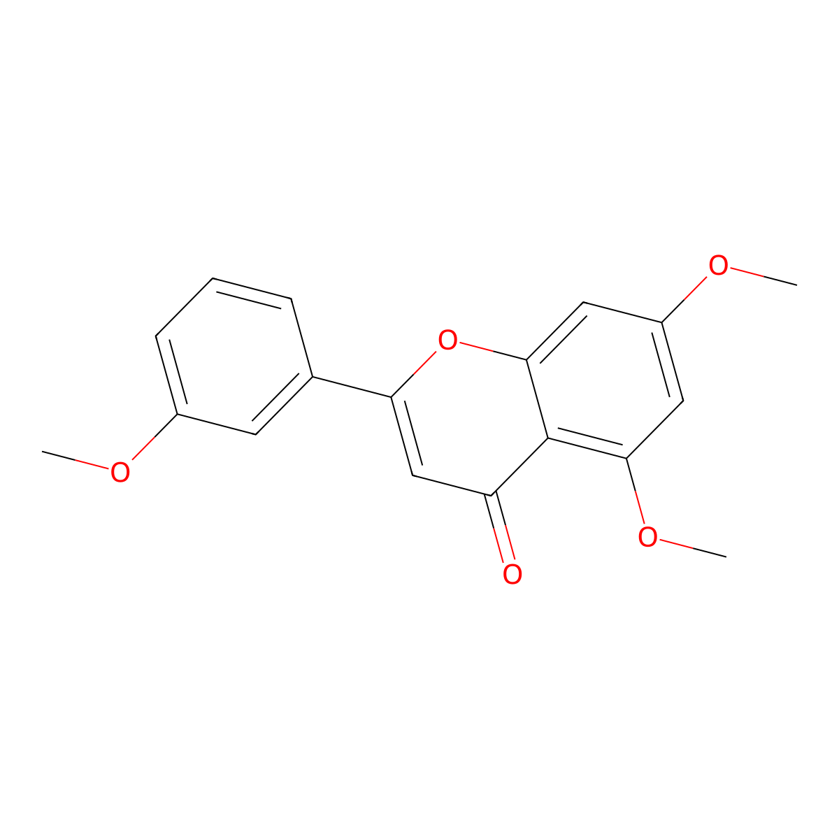 5,7,3'-Trimethoxyflavone molecular structure, CAS 103430-01-9