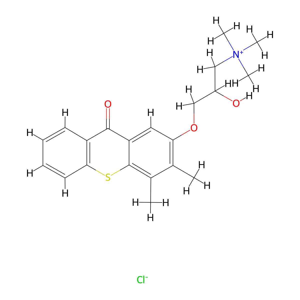 Quantacure QTX molecular structure, CAS 103430-24-6