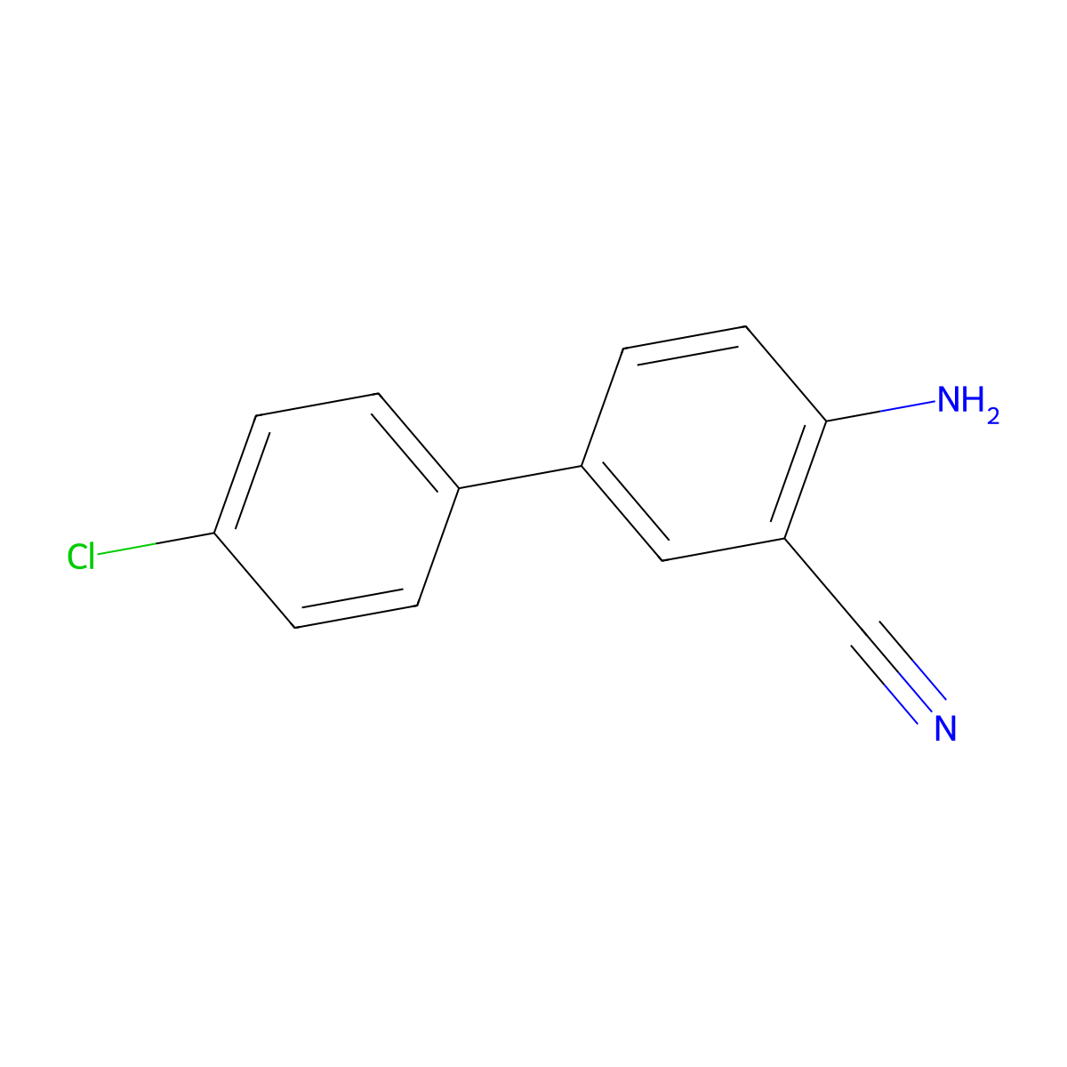 4-Amino-4'-chloro-biphenyl-3-carbonitrile molecular structure, CAS 1034330-83-0