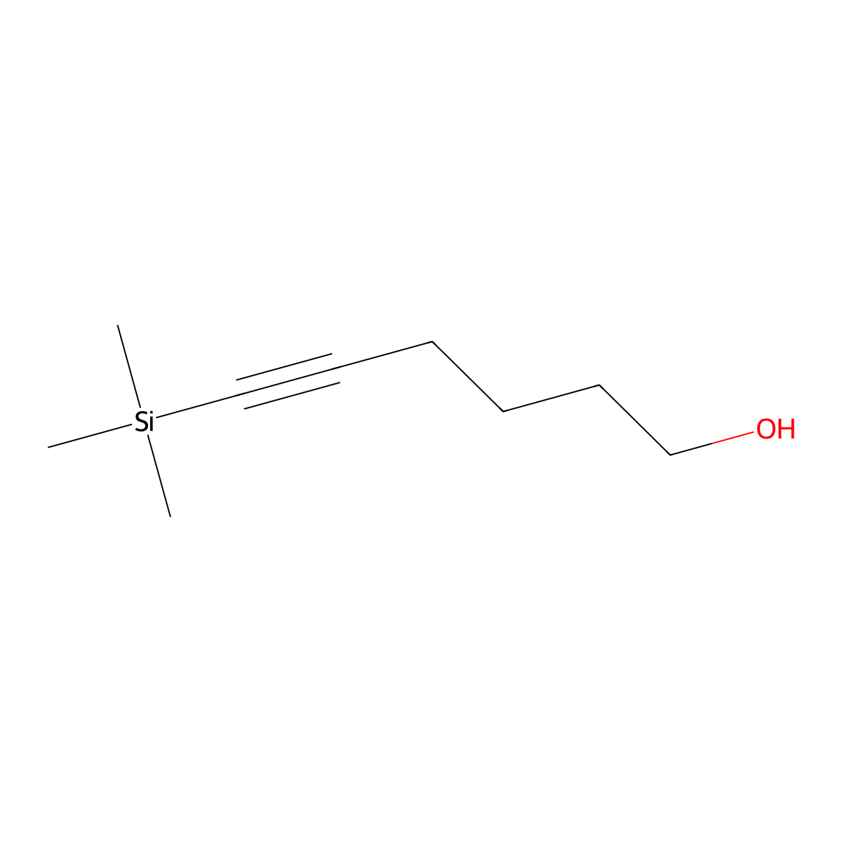 6-(Trimethylsilyl)hex-5-yn-1-ol molecular structure, CAS 103437-52-1