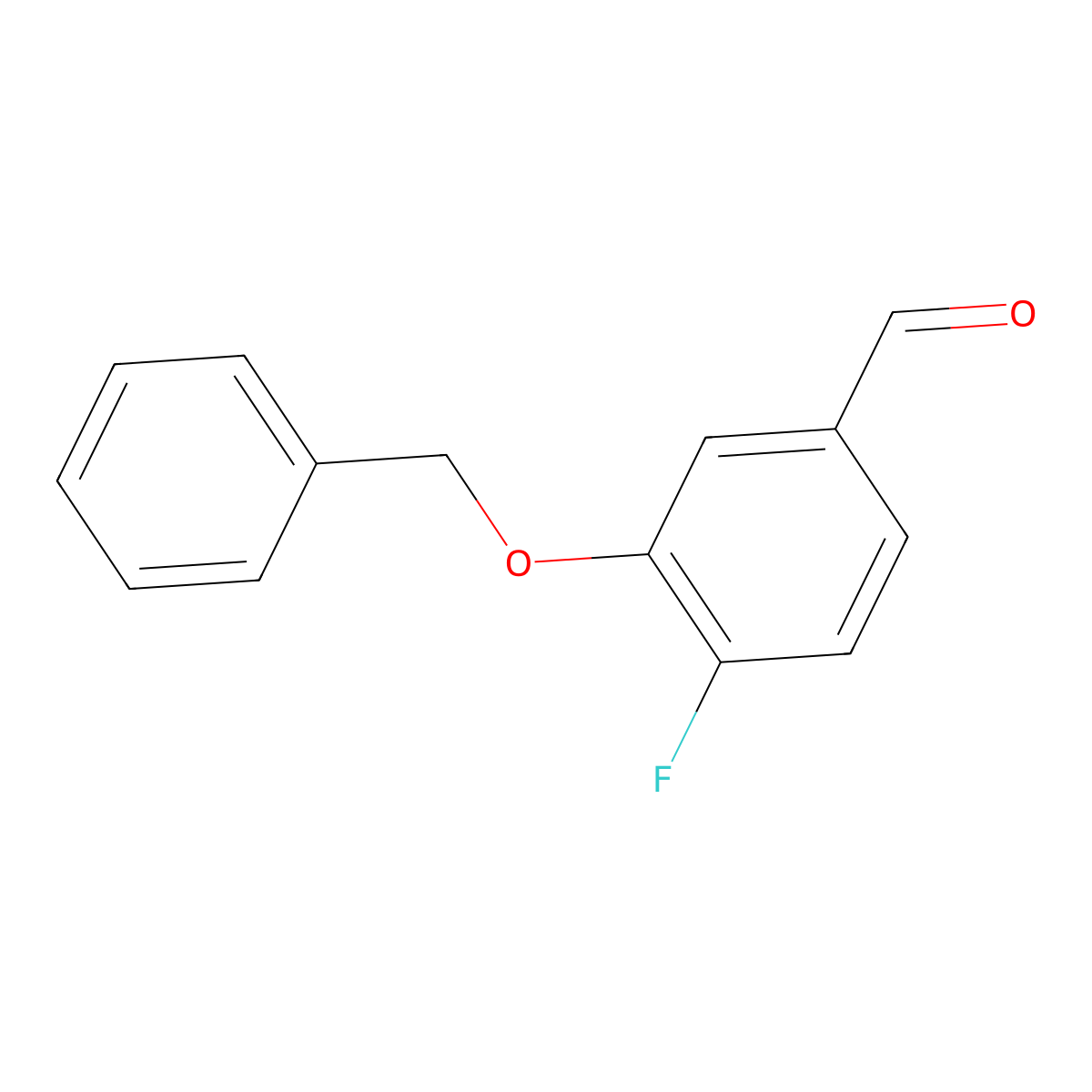 3-(Benzyloxy)-4-fluorobenzaldehyde molecular structure, CAS 103438-91-1