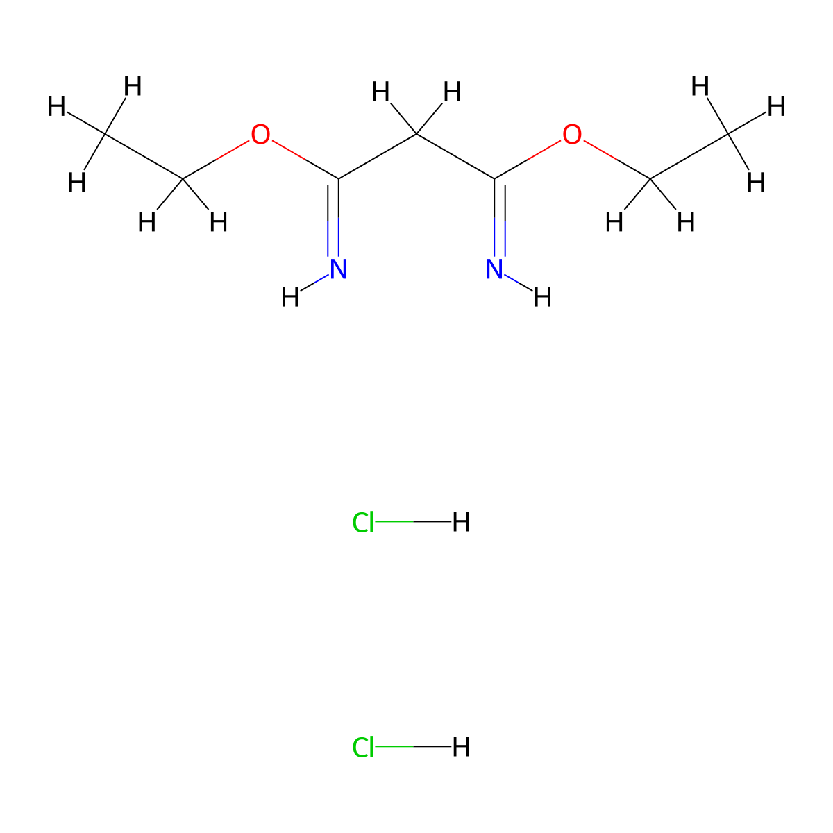 Diethyl malonimidate molecular structure, CAS 10344-69-1