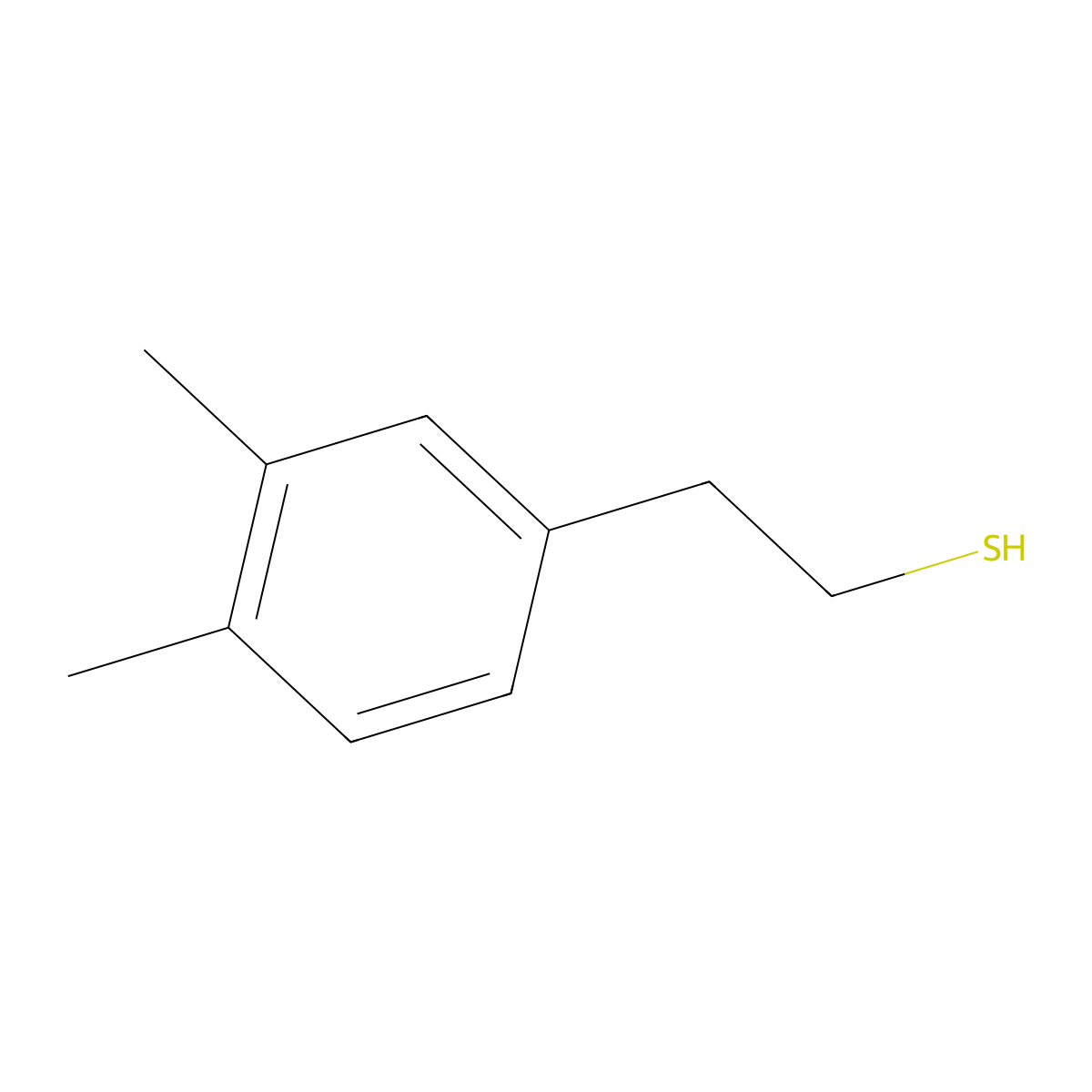 2-(3,4-Dimethylphenyl)ethanethiol molecular structure, CAS 103440-42-2