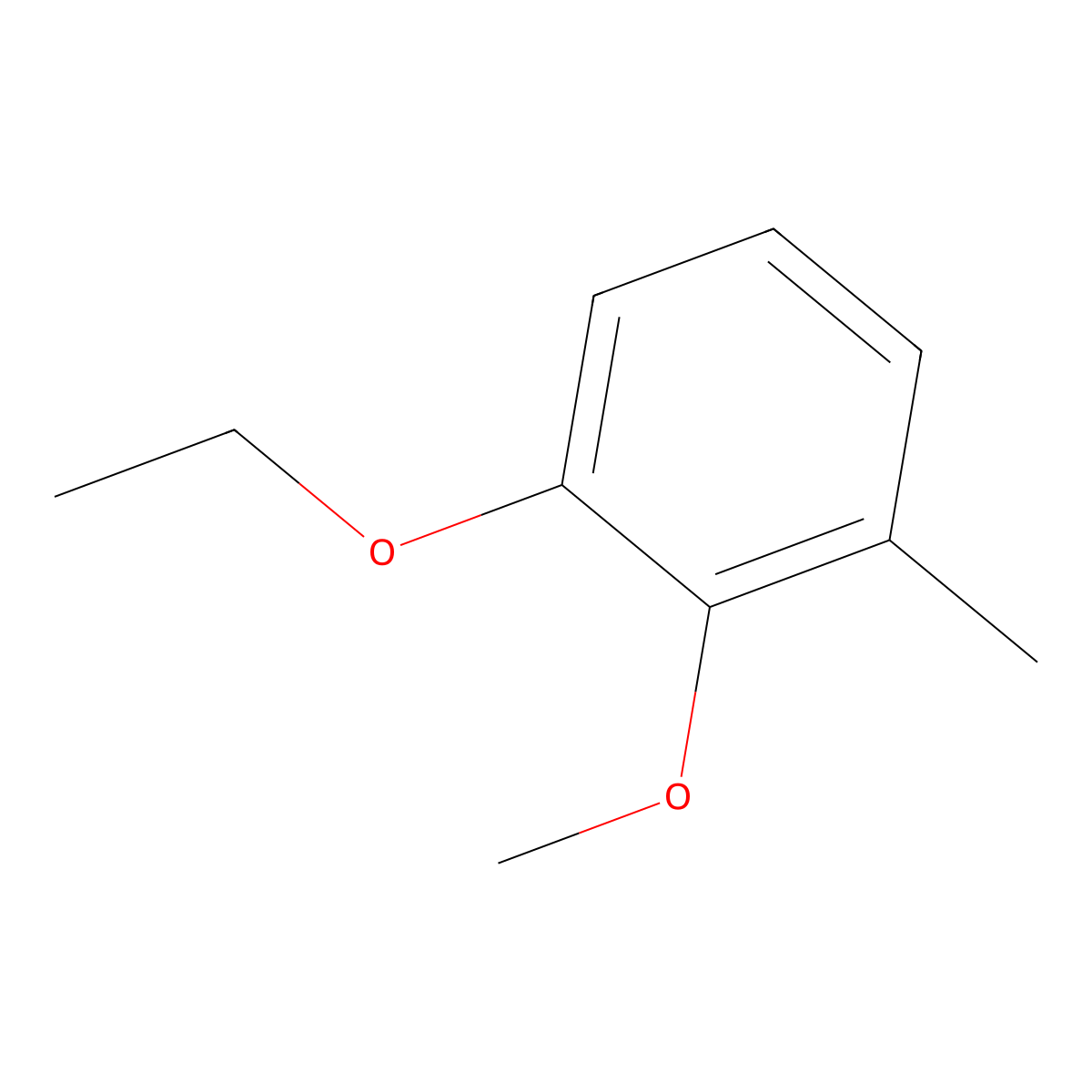 1-Ethoxy-2-methoxy-3-methylbenzene molecular structure, CAS 103440-44-4
